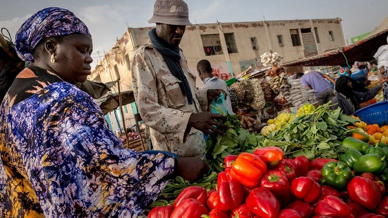 Mauritanie Scene de marché
